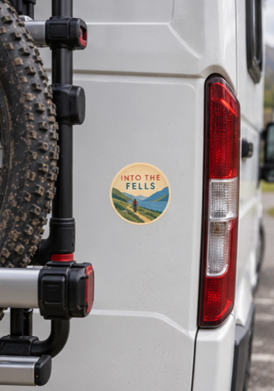 Into The Fells Mountain Biking Sticker