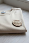 Kendal wooden engraved badge