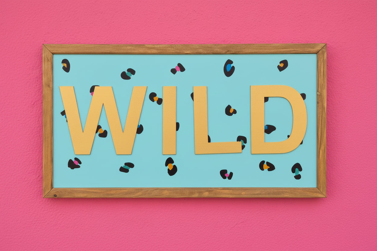 30x60 word wall art