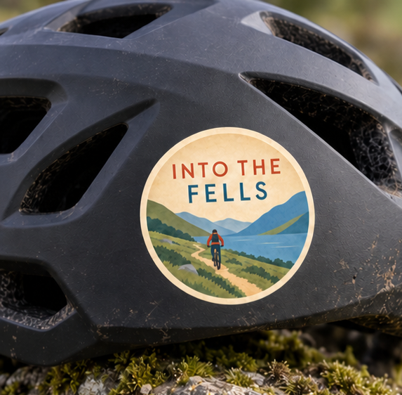 Into The Fells Mountain Biking Sticker