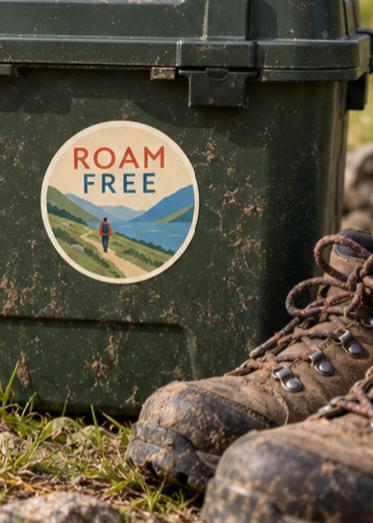 Roam Free Sticker