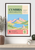 Cumbria Land of Lakes & Fells Print (pastels)