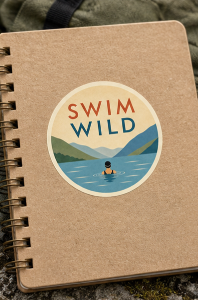 Swim Wild Sticker