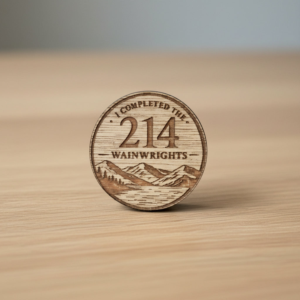 Wainwrights 214 engraved badge
