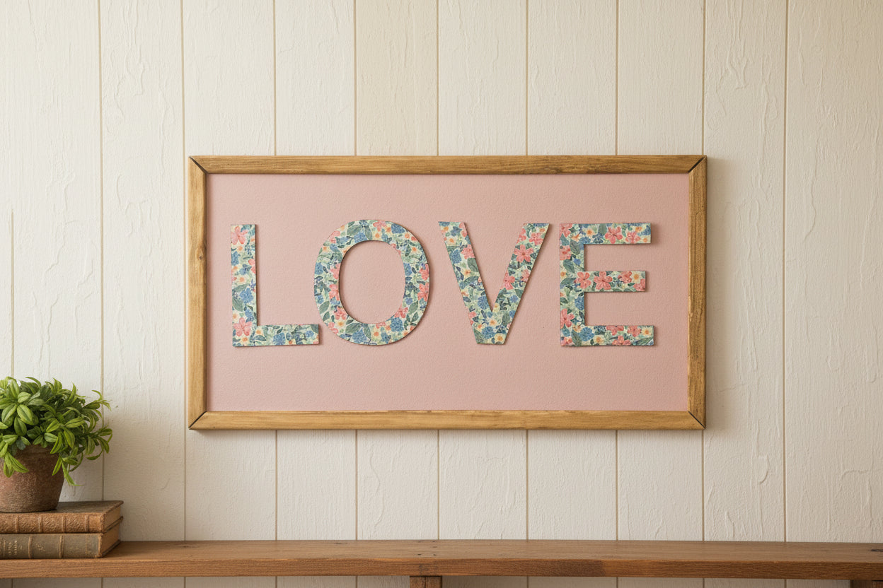 30x60 word wall art