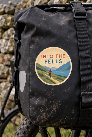 Into The Fells Mountain Biking Sticker