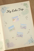 Cumbria lakes, fells and landmarks stamp shaped stickers