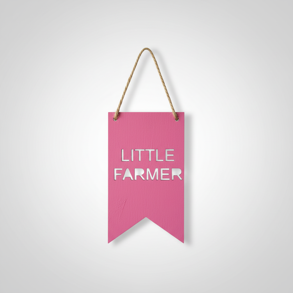 Personalised wooden flag