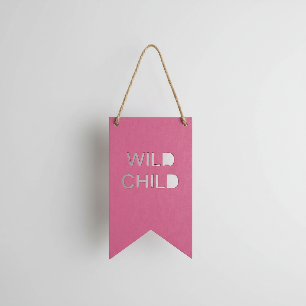 Personalised wooden flag