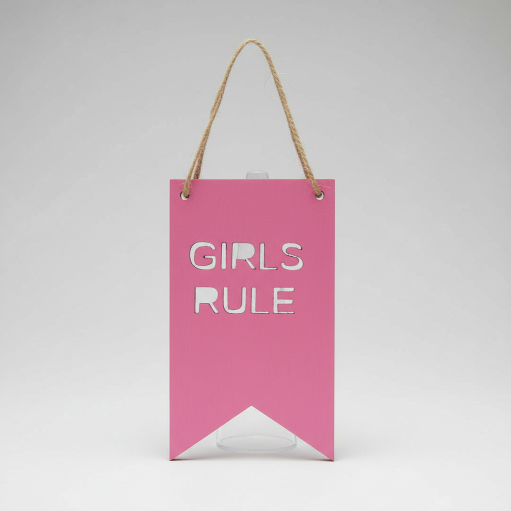 Personalised wooden flag