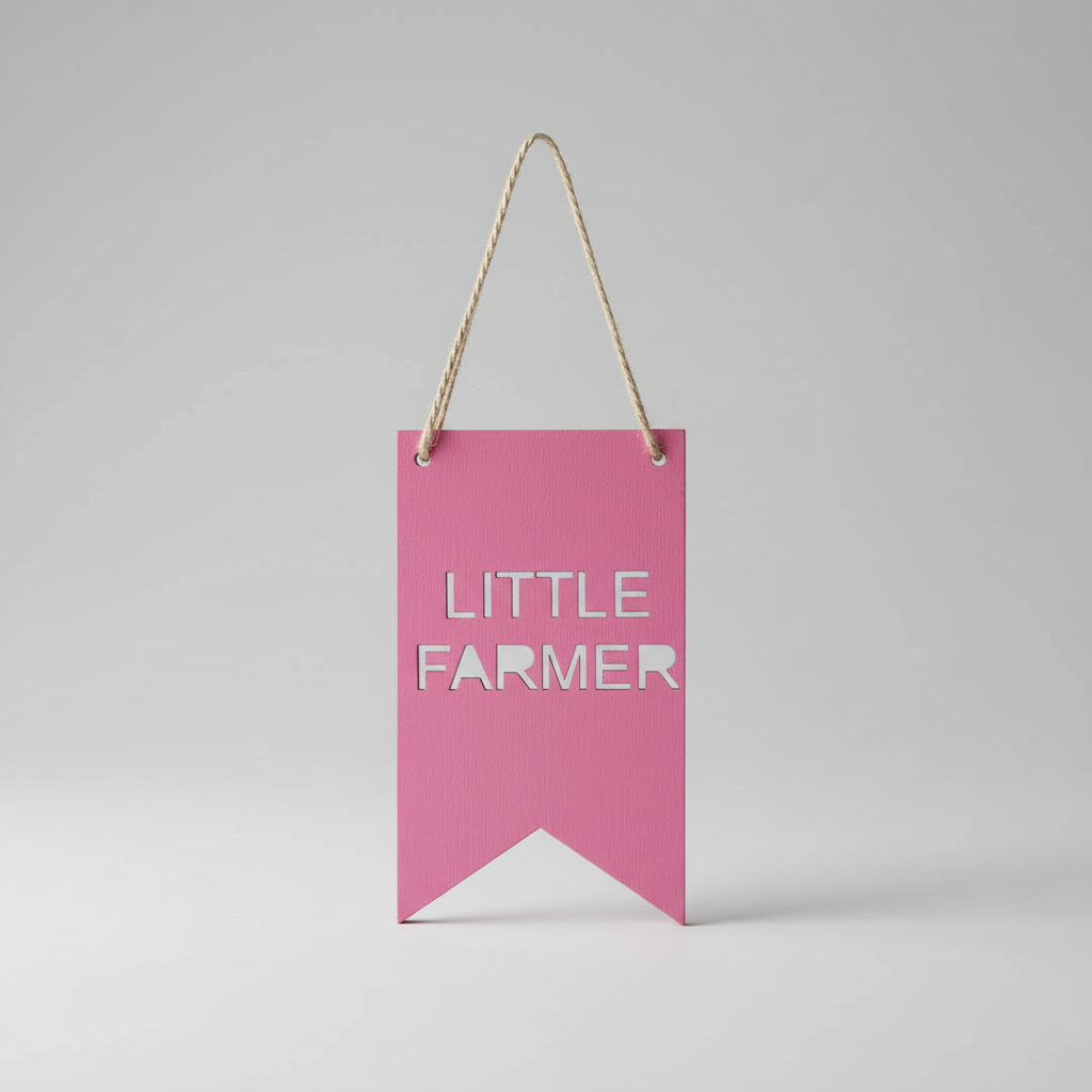 Personalised wooden flag