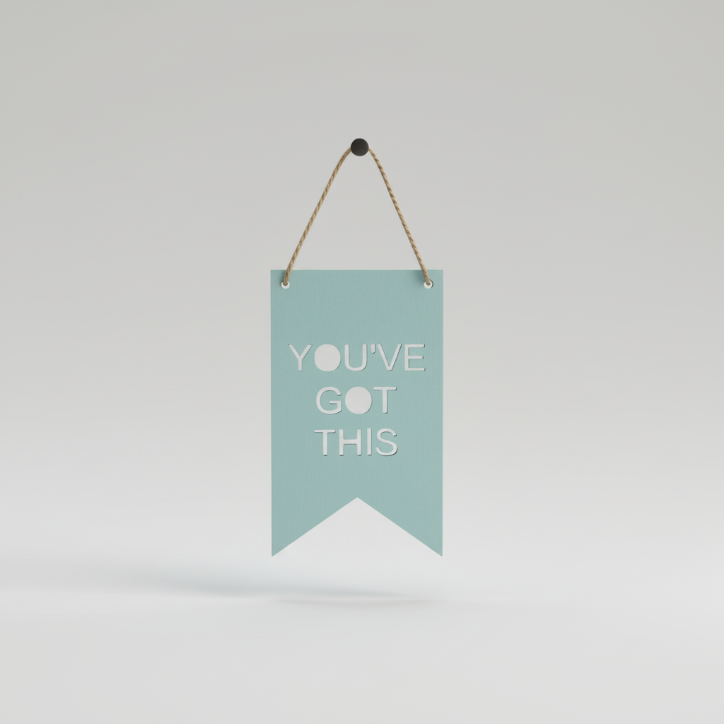 Personalised wooden flag