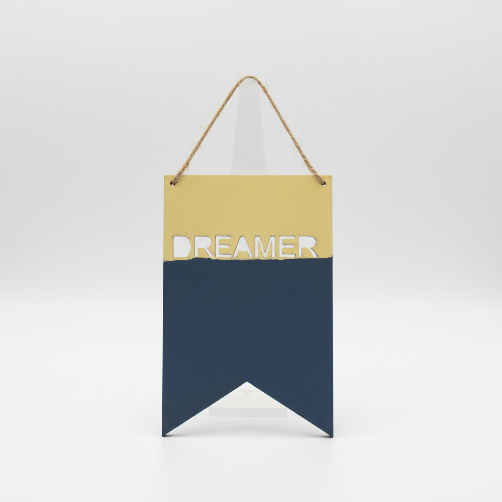 Personalised wooden flag