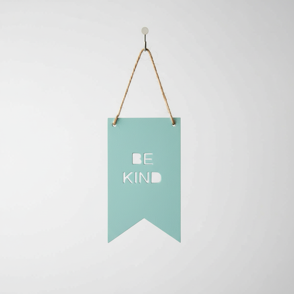 Personalised wooden flag