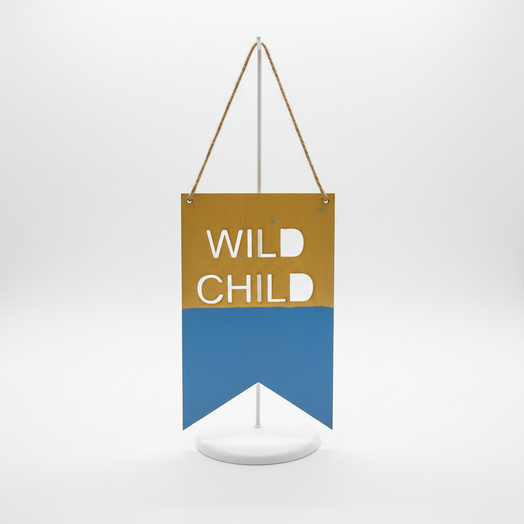 Personalised wooden flag