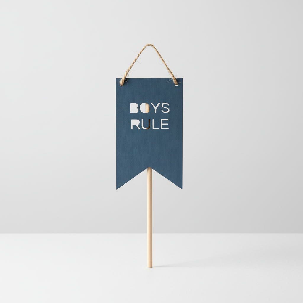 Personalised wooden flag