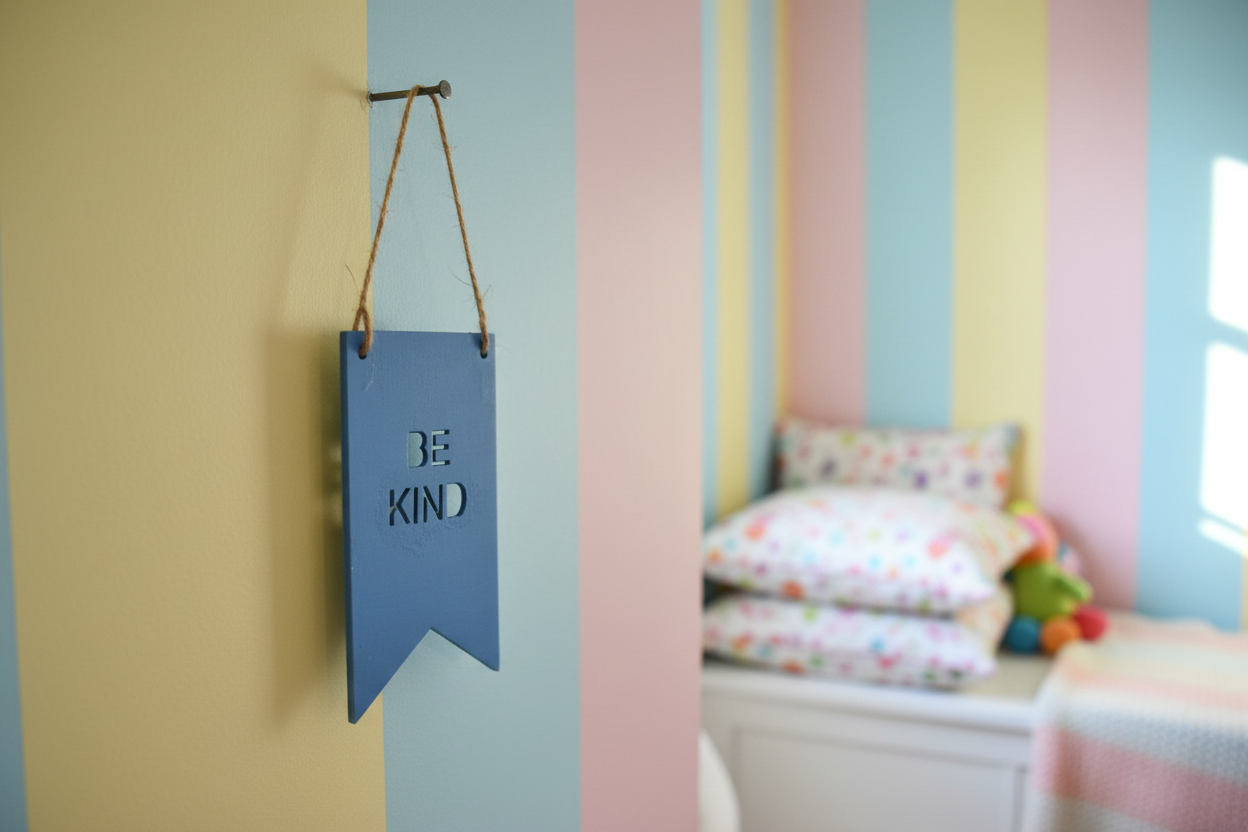Personalised wooden flag