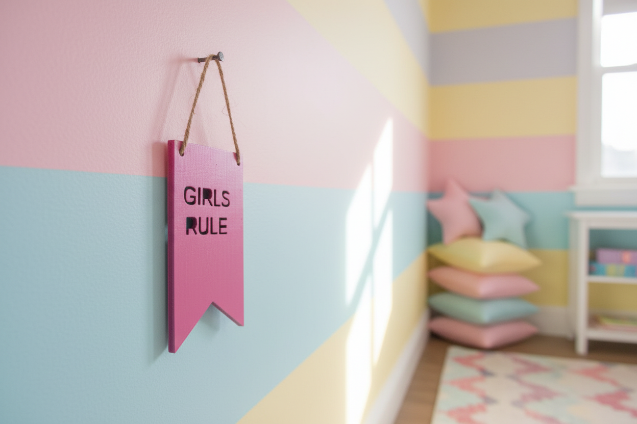 Personalised wooden flag