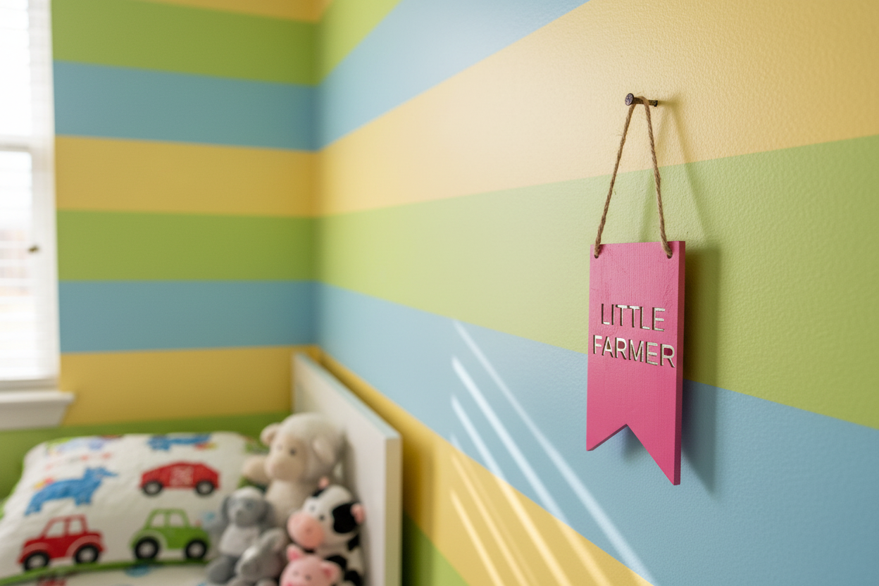 Personalised wooden flag