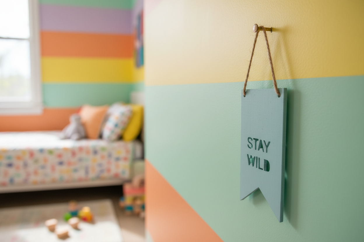 Personalised wooden flag