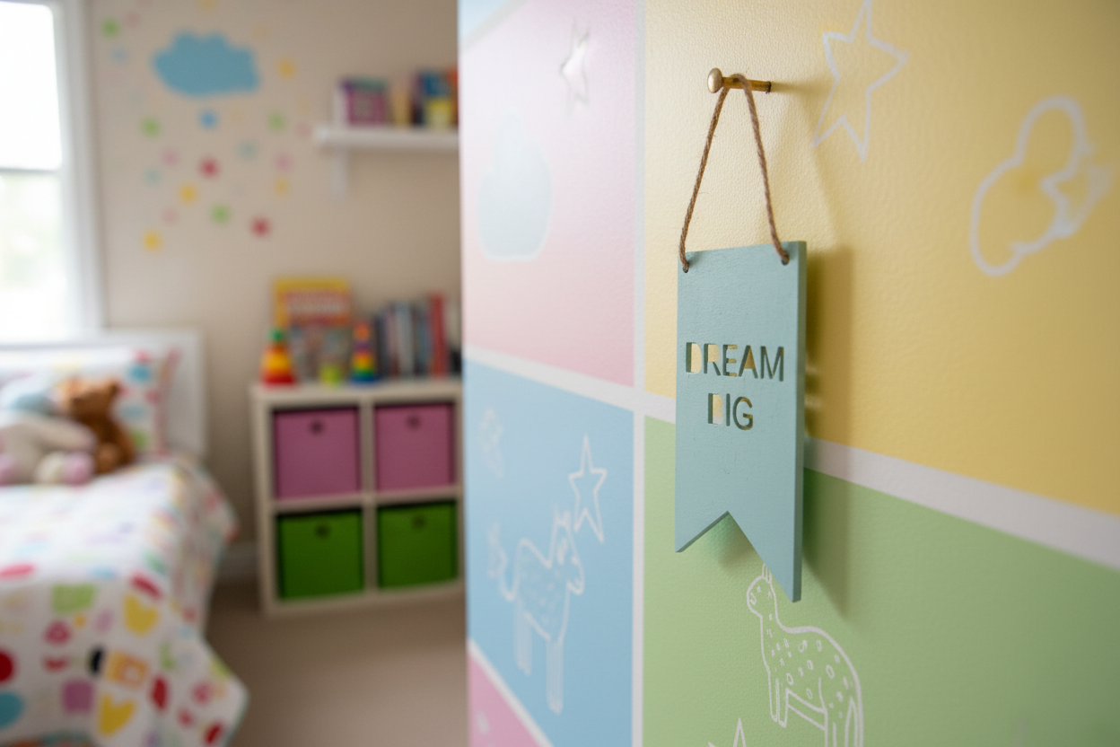 Personalised wooden flag