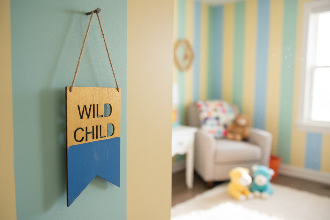 Personalised wooden flag