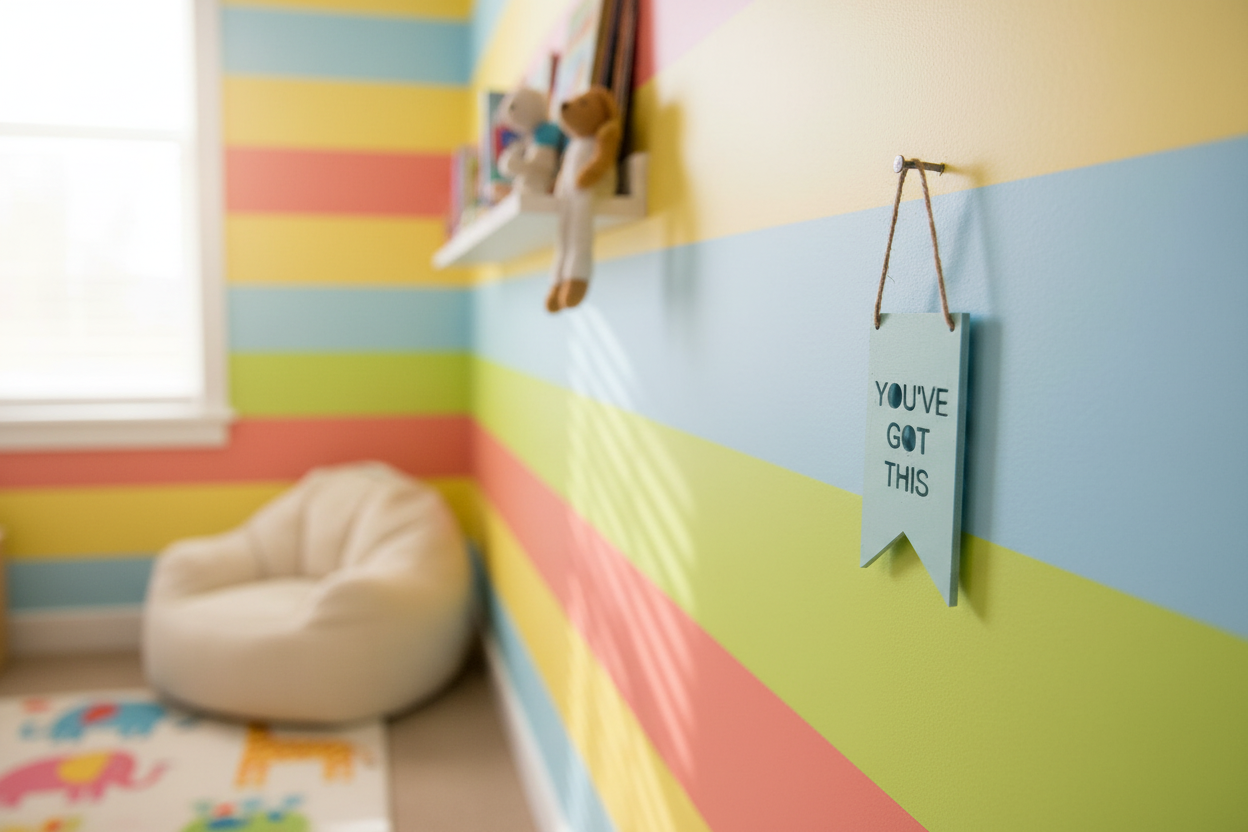 Personalised wooden flag